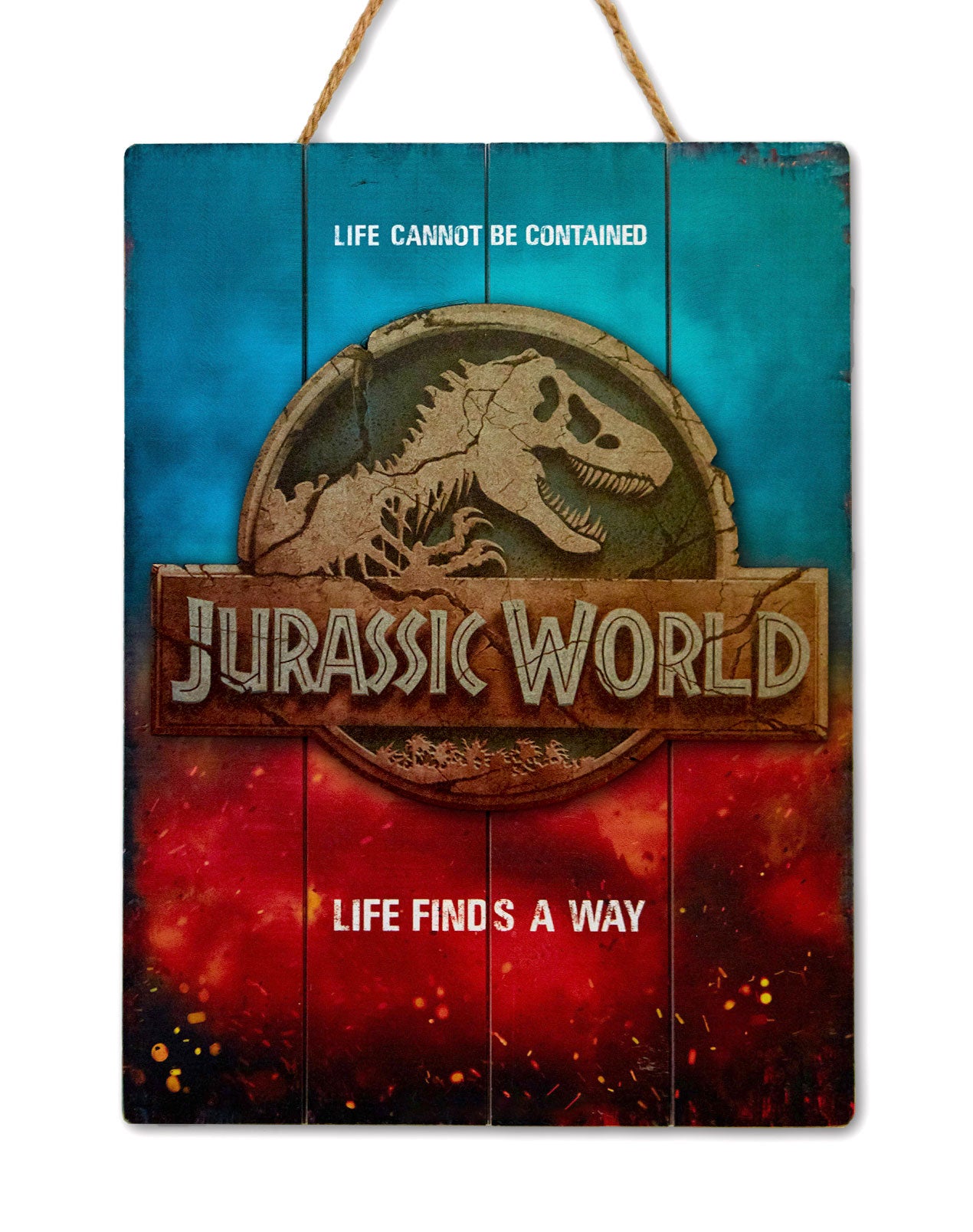 JURASSIC WORLD - WOODART 3D "Life Finds a Way"
