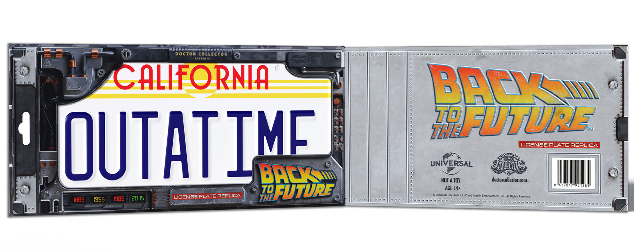 BACK TO THE FUTURE "OUTATIME" -  License Plate