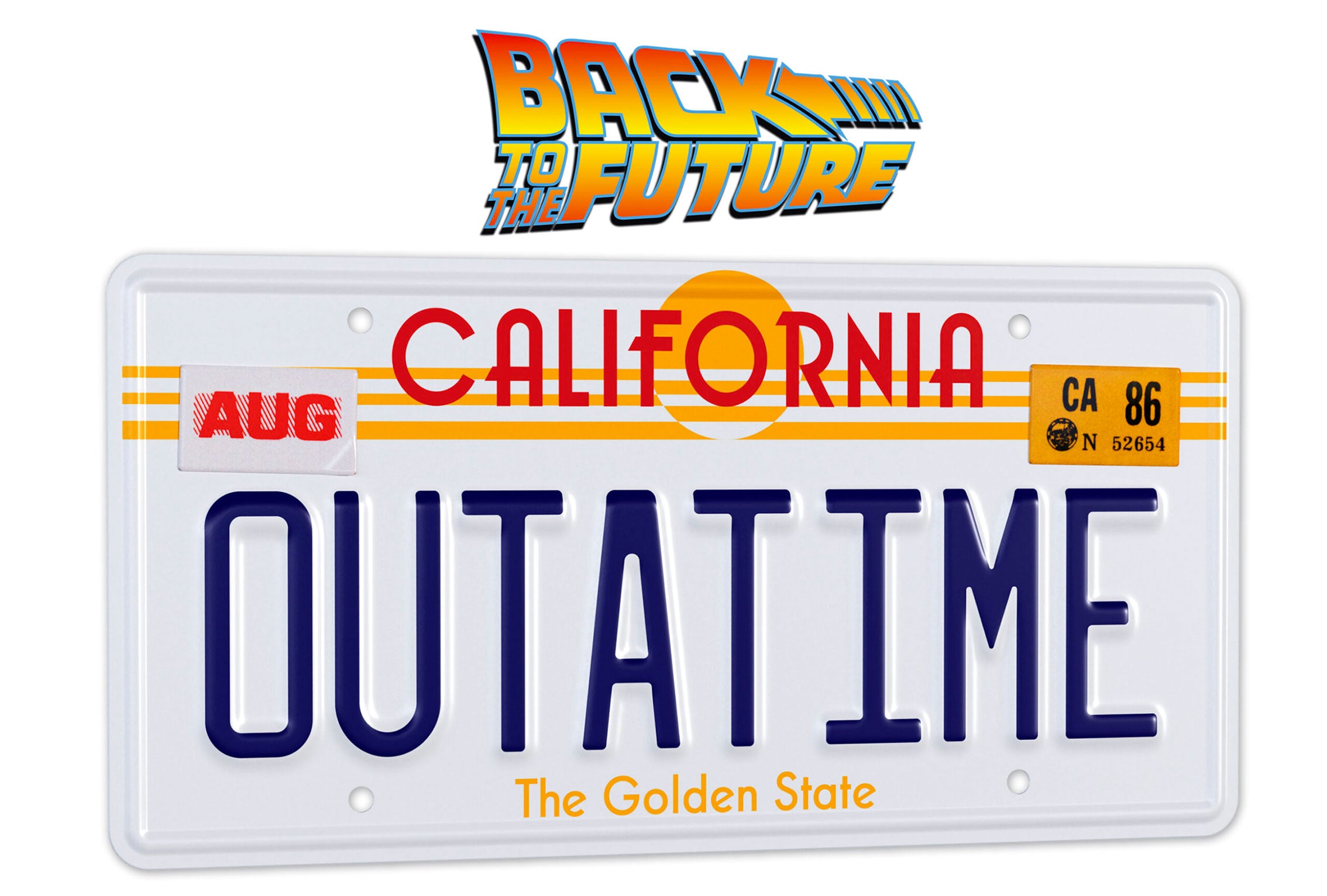 BACK TO THE FUTURE "OUTATIME" -  License Plate