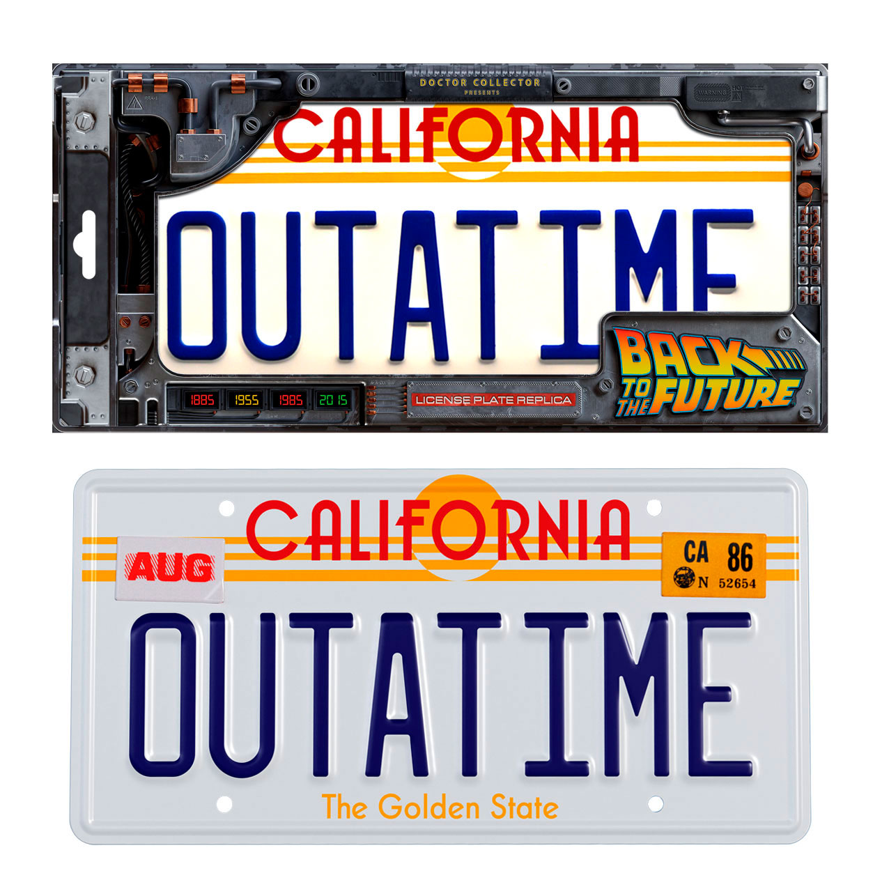 BACK TO THE FUTURE "OUTATIME" -  License Plate