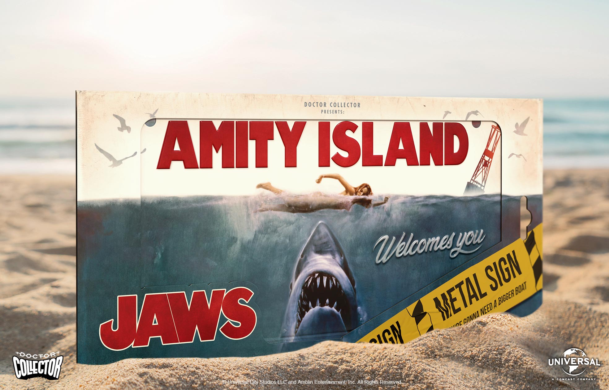 JAWS - Metal Sign