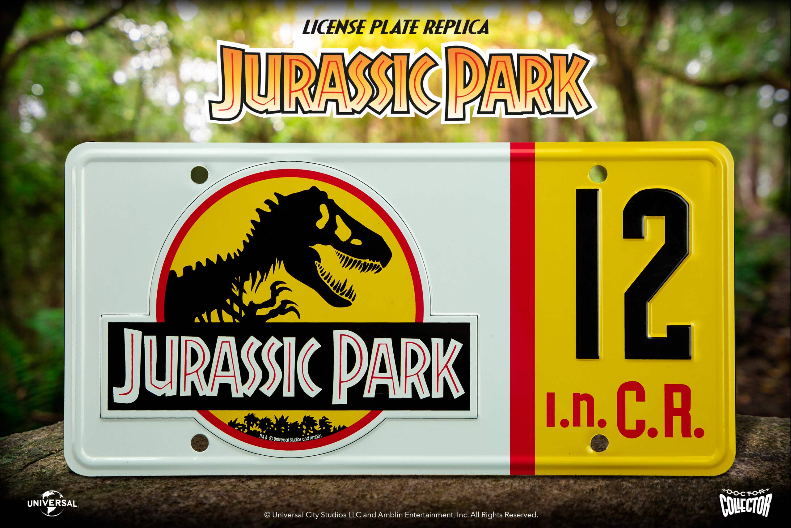 JURASSIC PARK "Dennis Nedry" -  Licence Plate Replica