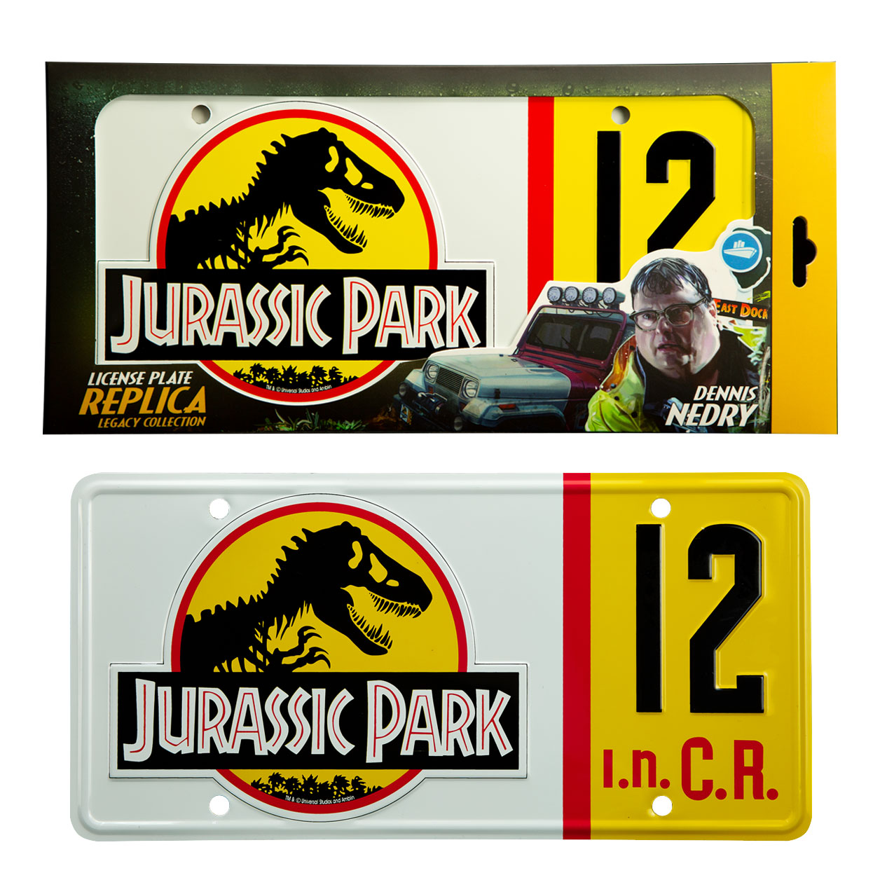 JURASSIC PARK "Dennis Nedry" -  Licence Plate Replica