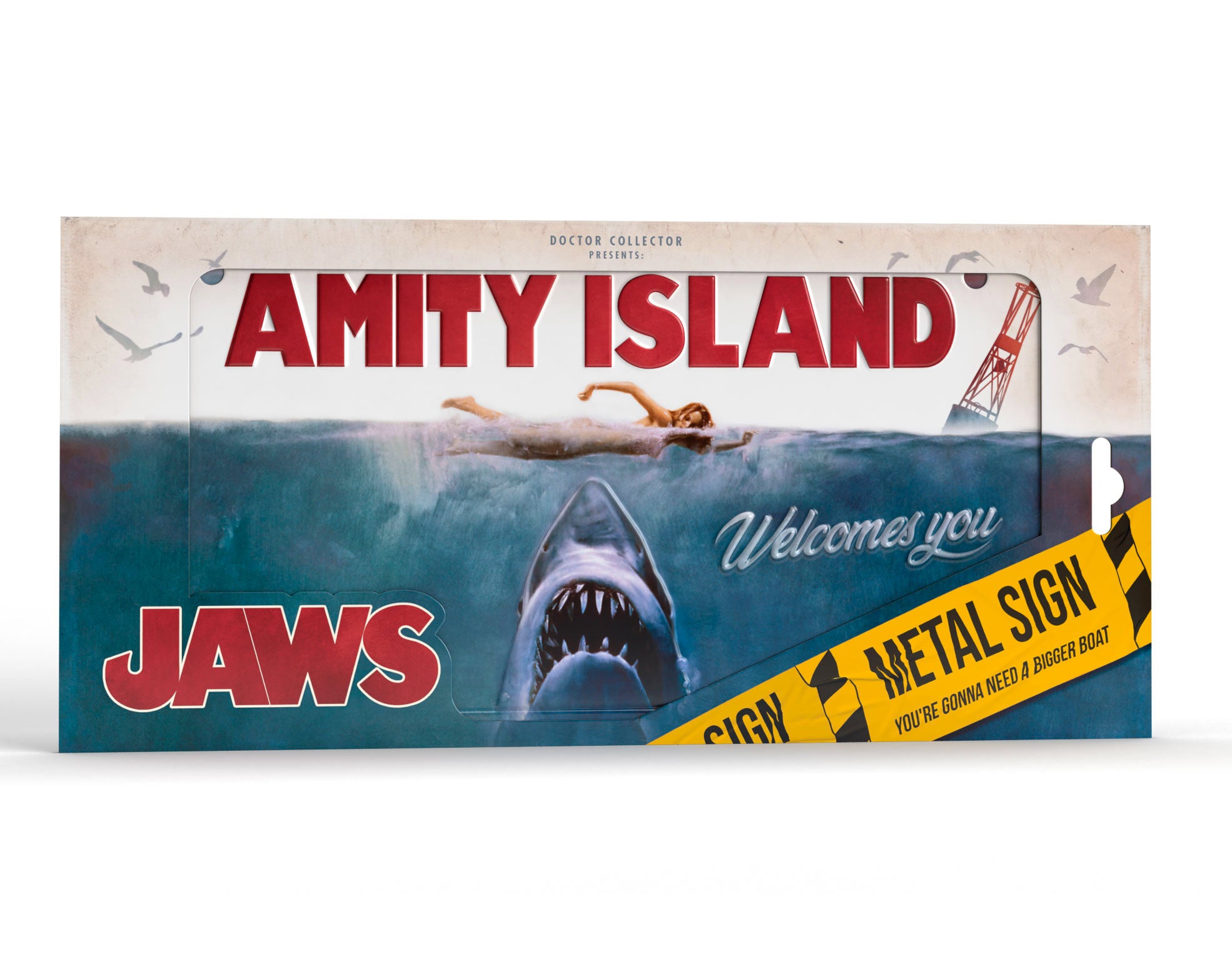 JAWS - Metal Sign