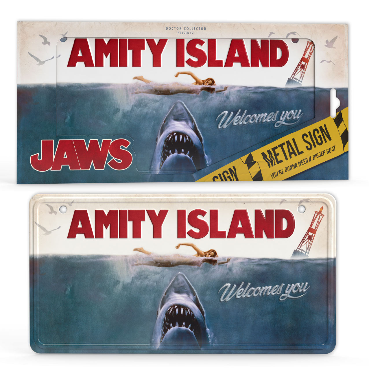 JAWS - Metal Sign