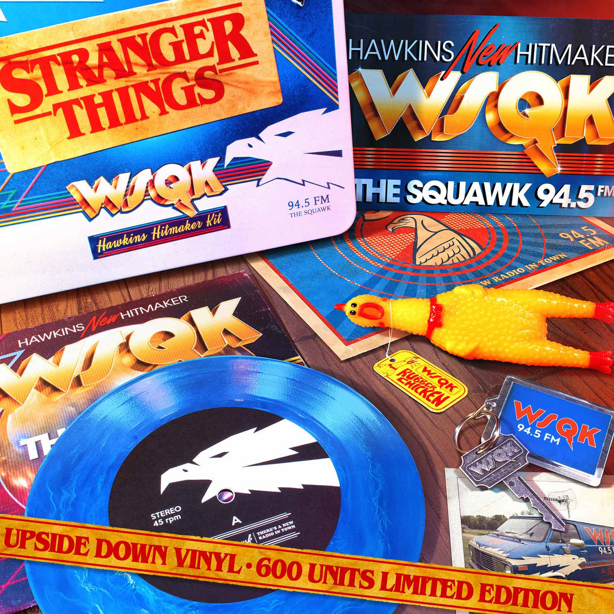 Doctor Collector Stranger Things – Edizione Limitata WSQK Hawkins Hitmaker In Metallo, Con Vinile 7” Esclusivo E Repliche Ufficiali Della Stagione
