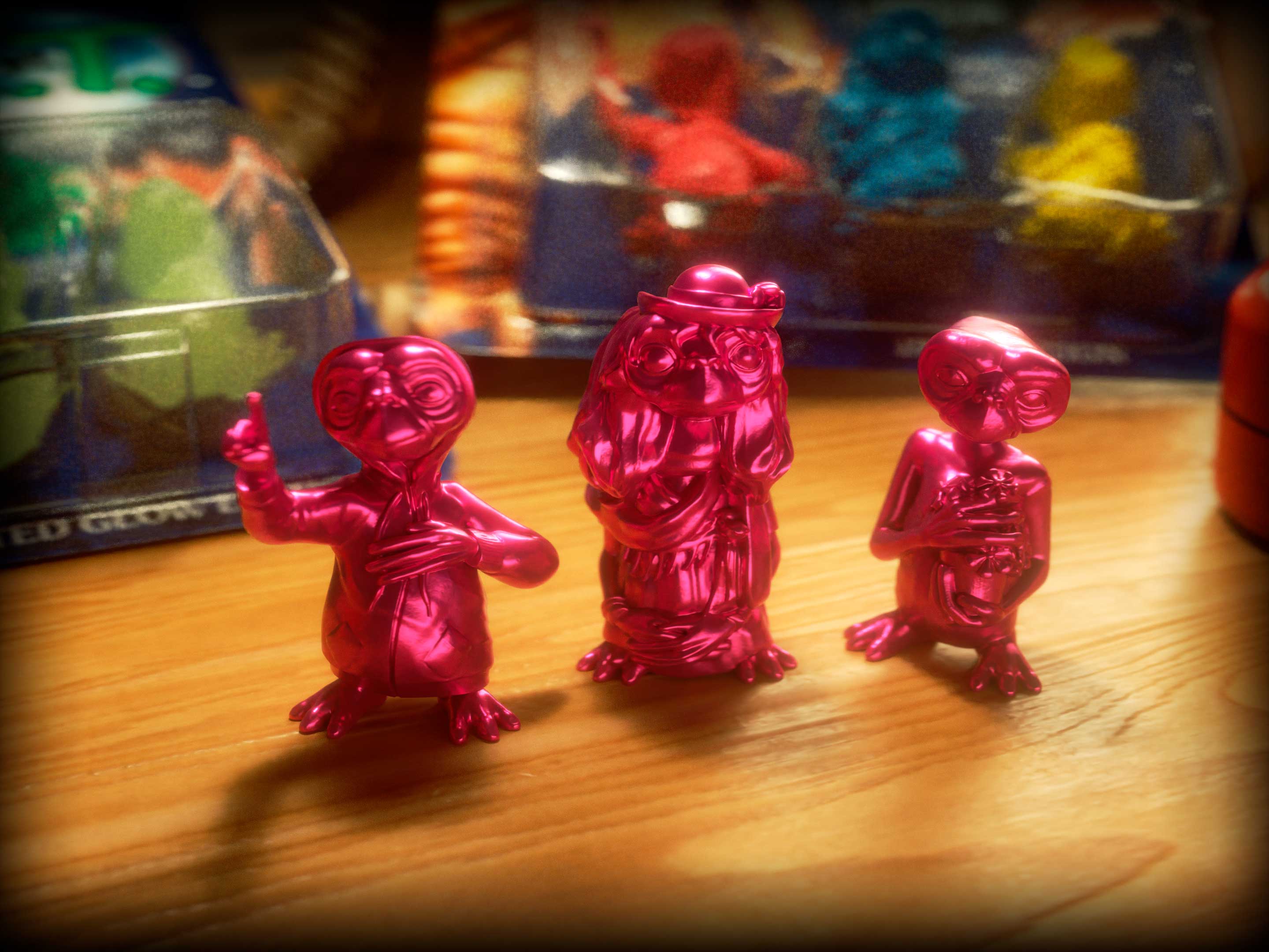 E.T. - Set Mini Figures "Pink Galaxy" Limited Edition