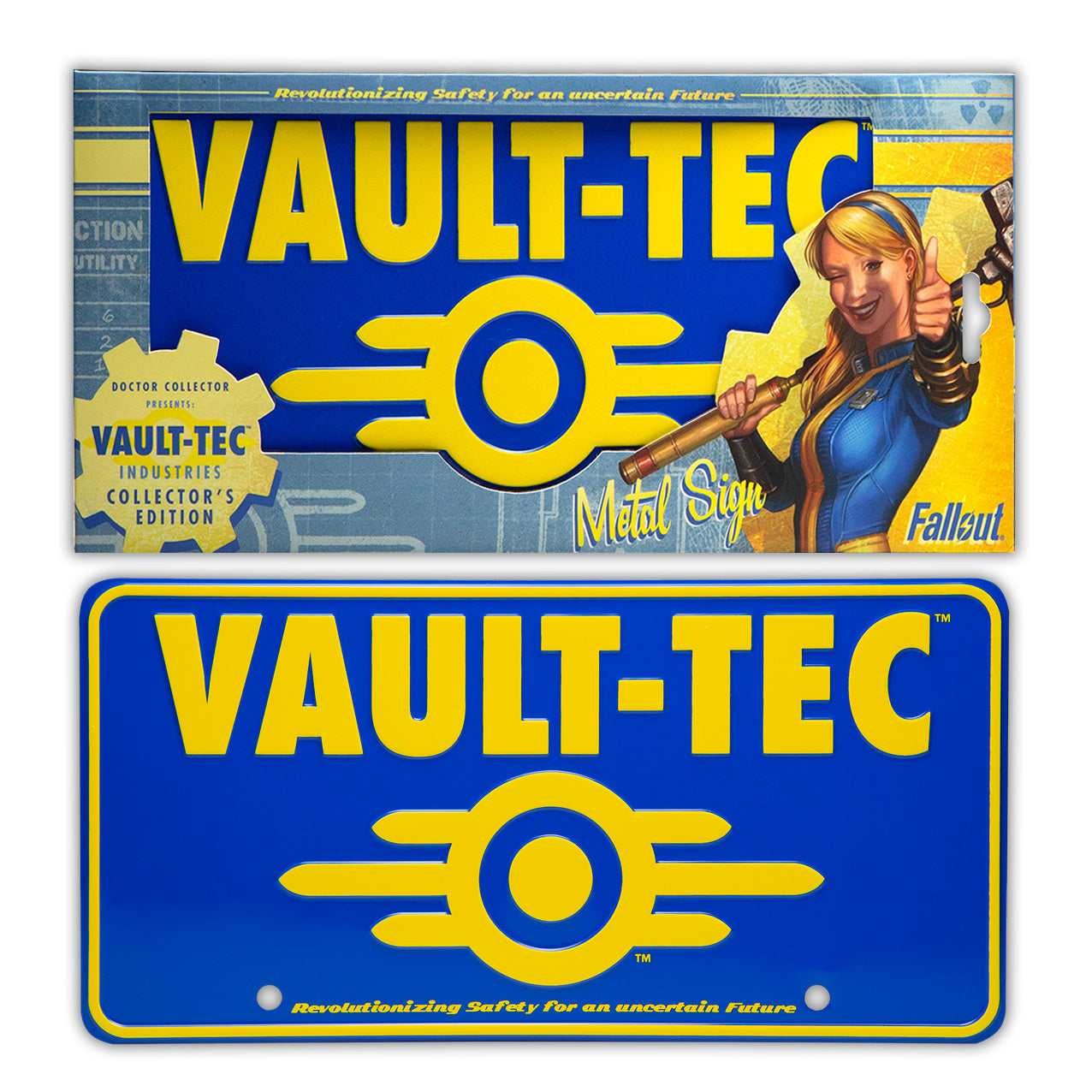 FALLOUT / Vault Tec - Metal Sign