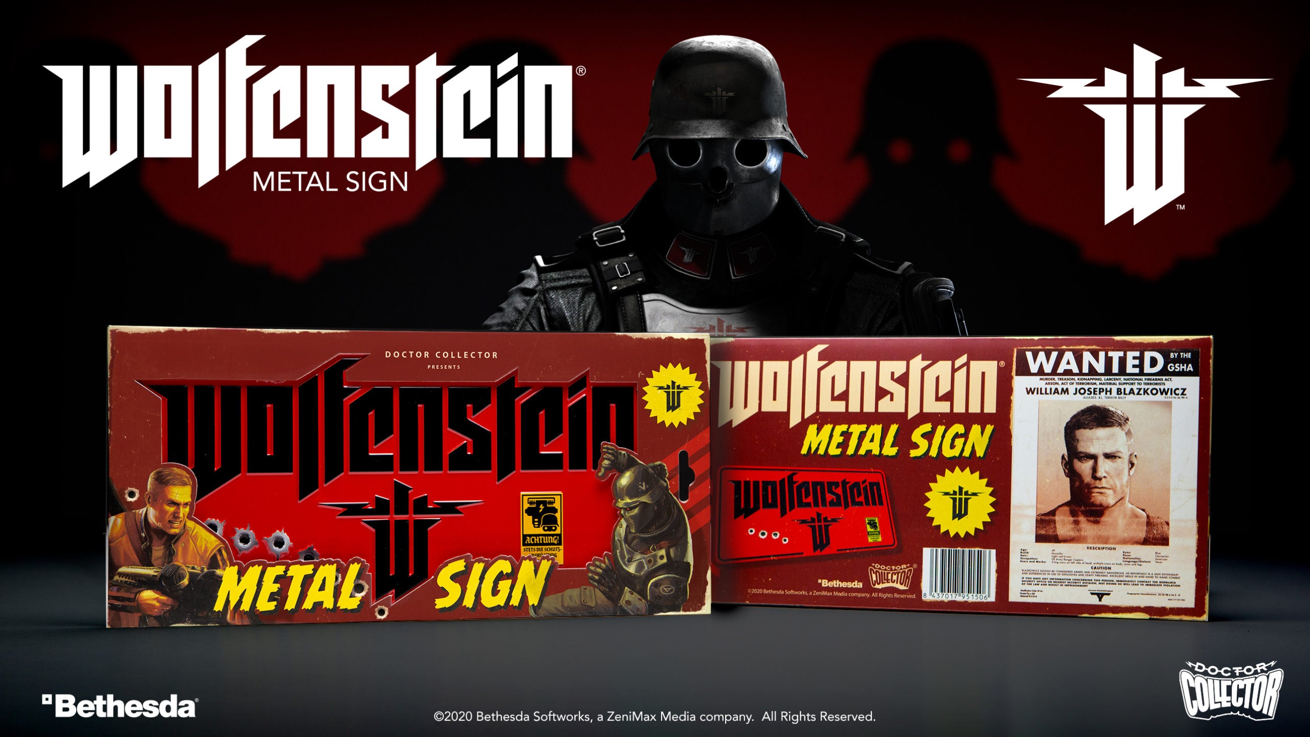 WOLFENSTEIN - Metal Sign