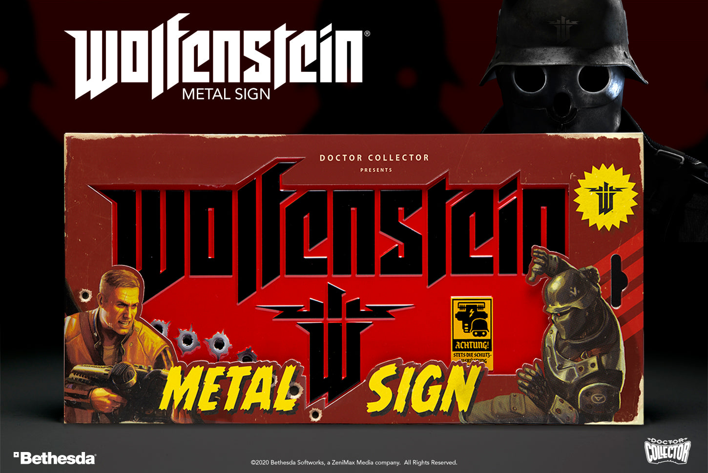 WOLFENSTEIN - Metal Sign