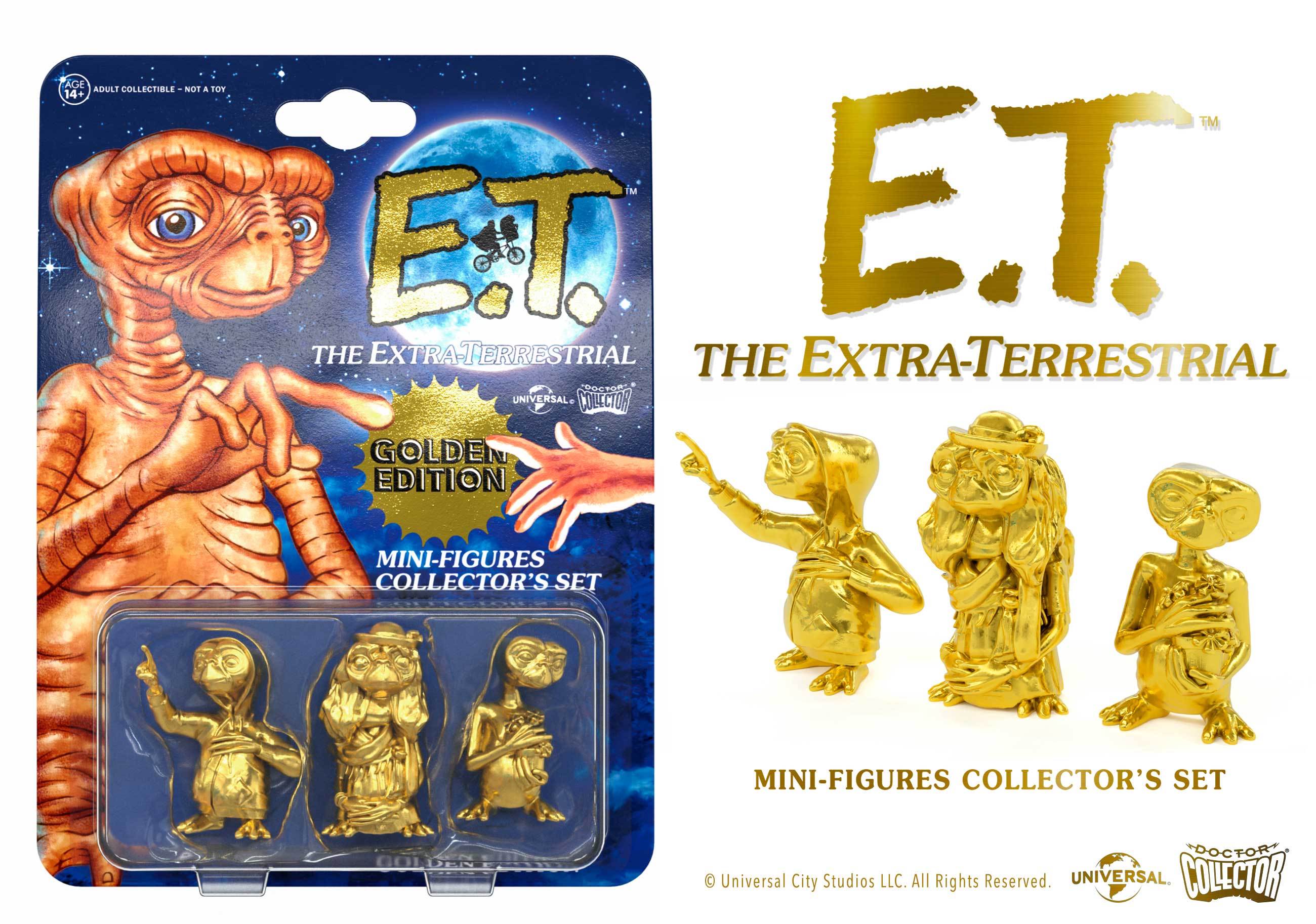 E.T. - Set Mini Figures "Golden Edition" Limited Edition