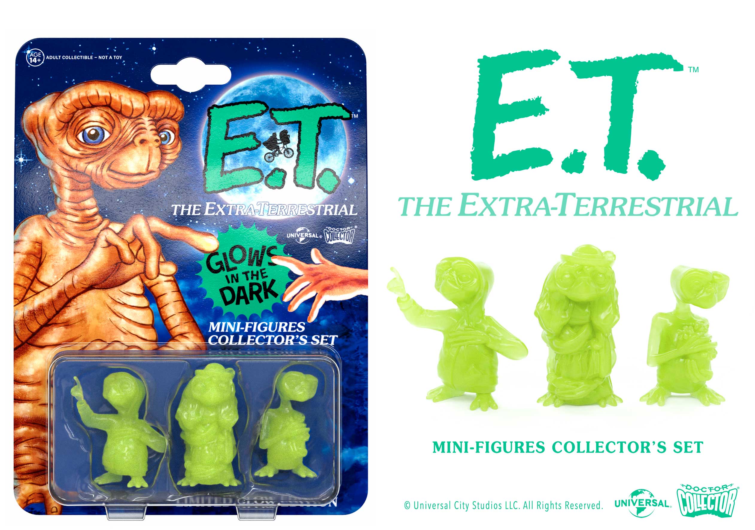 E.T. - Set Mini Figures "Glowing Edition"