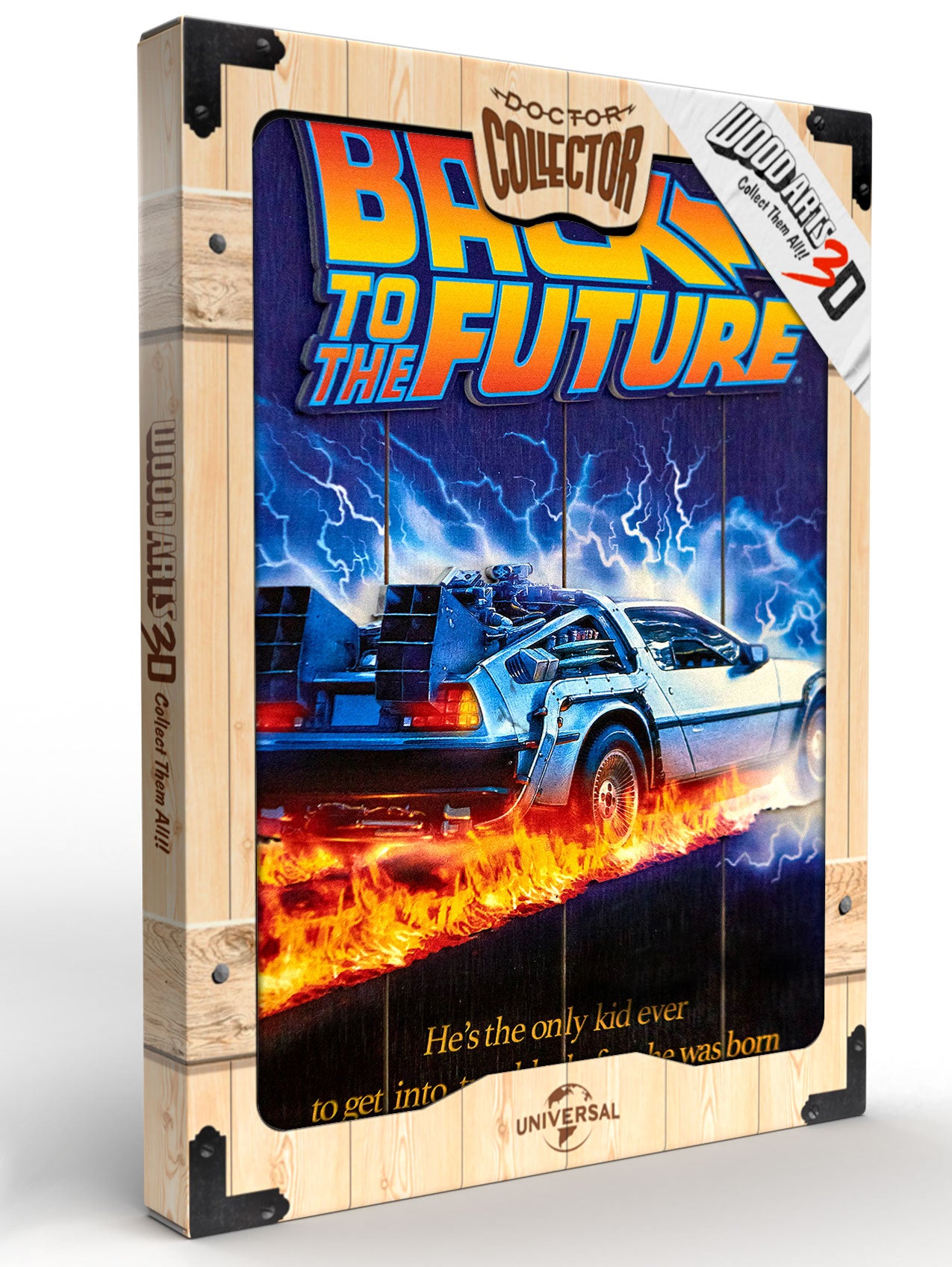 BACK TO THE FUTURE - WOODART 3D "1985"